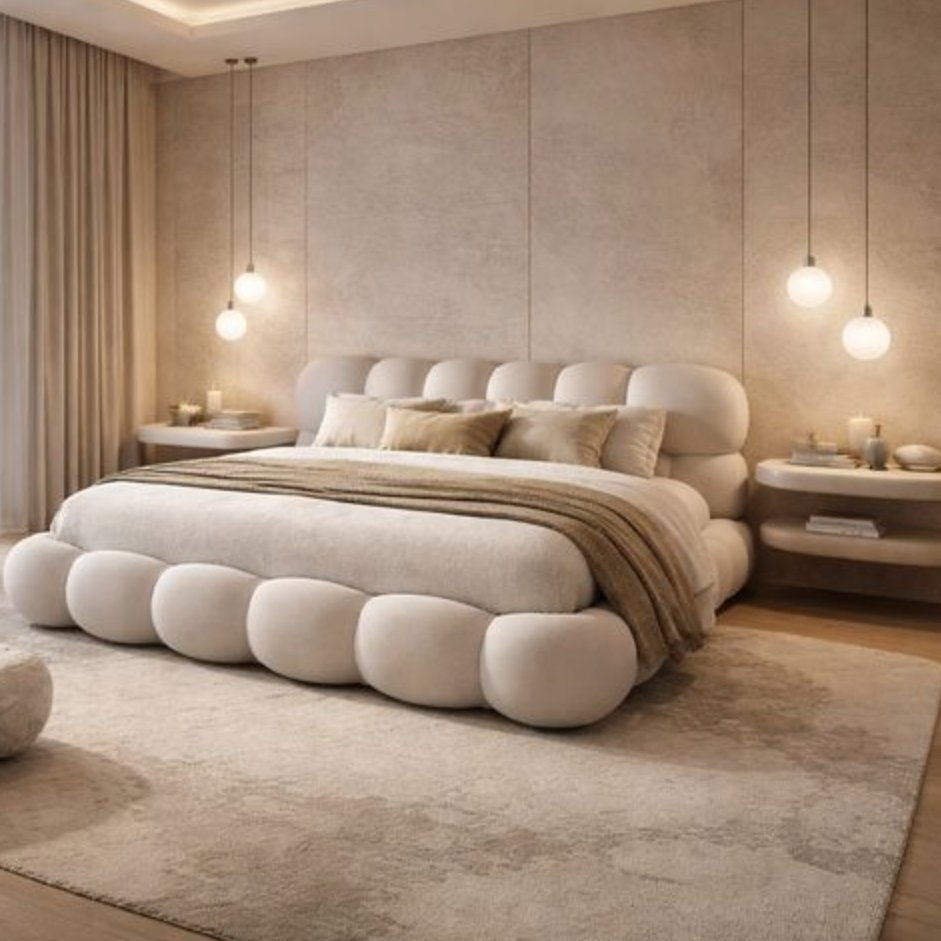 Conjunto de muebles de hotel de lujo europeo para dormitorio personalizado