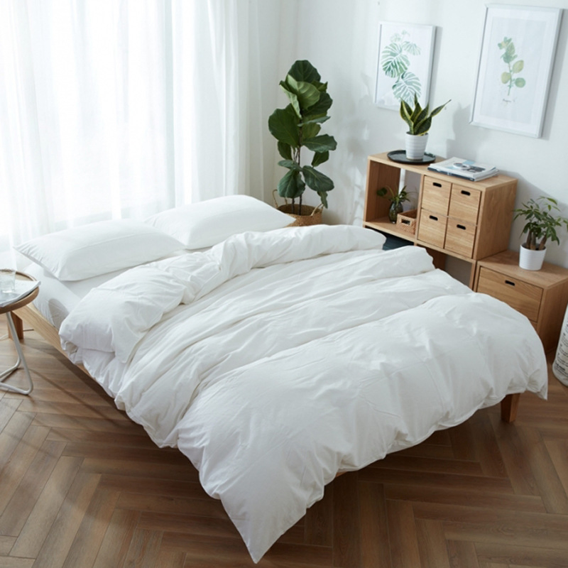Ropa de cama de lujo de hotel cinco estrellas OEM al por mayor, fundas de edredón suaves y blancas de lujo 100% juego de sábanas de algodón impresas, juego de edredón para el hogar, dormitorio, ropa de cama de hotel