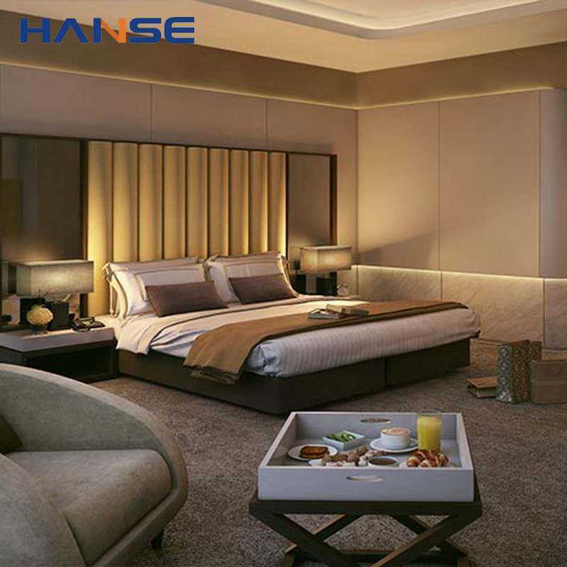 Proyecto 4-5 Muebles de Hotel de Diseño Moderno de Lujo Muebles Personalizados para Hotel 5 Muebles de Dormitorio de Cama