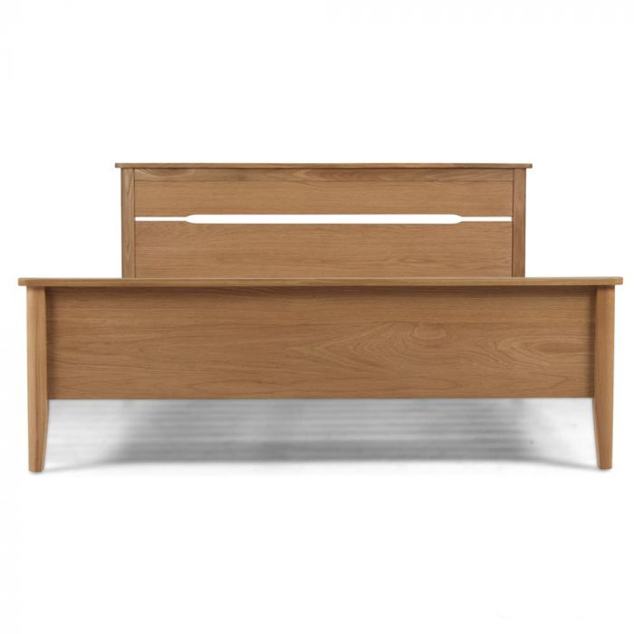 Muebles de dormitorio al por mayor ODM de China, cama de madera de roble macizo de tamaño doble con marco Nova