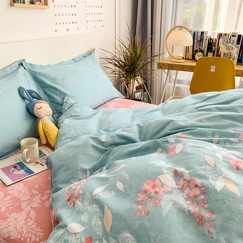 Conjunto de ropa de cama de lujo de algodón lavable y súper suave para niños y adultos 100% para dormitorio