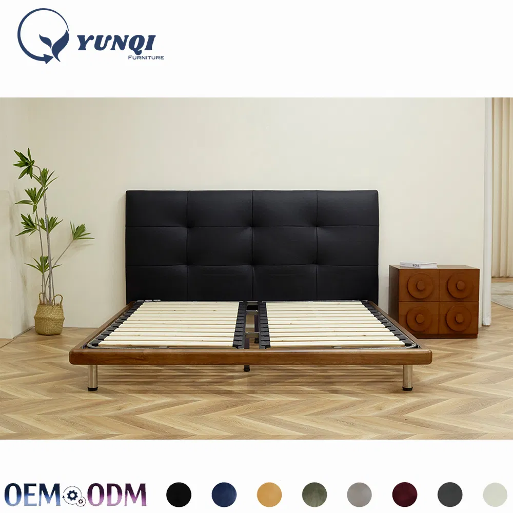Detalle cama plataforma moderna