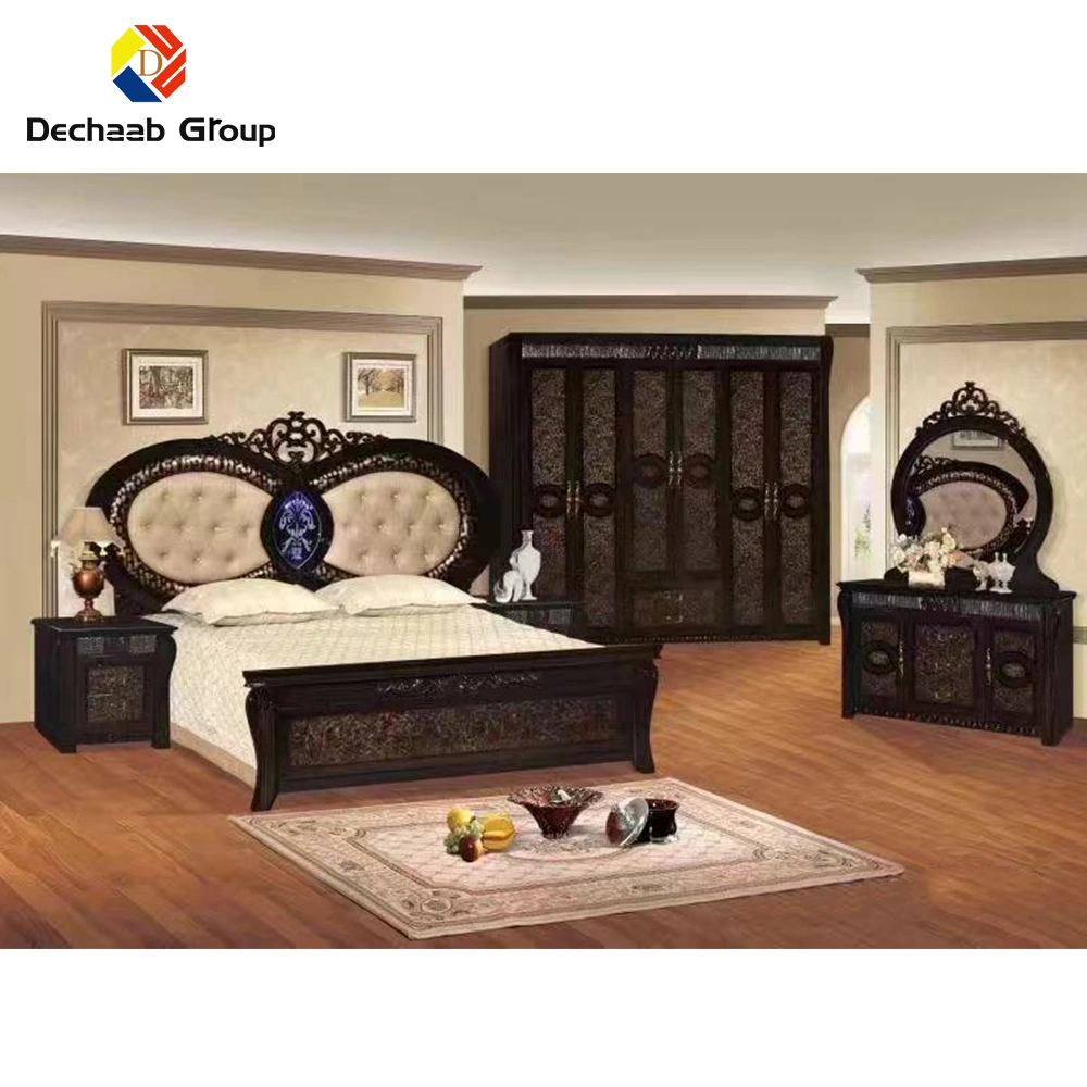 Conjunto de dormitorio de lujo rey personalizado más vendido
