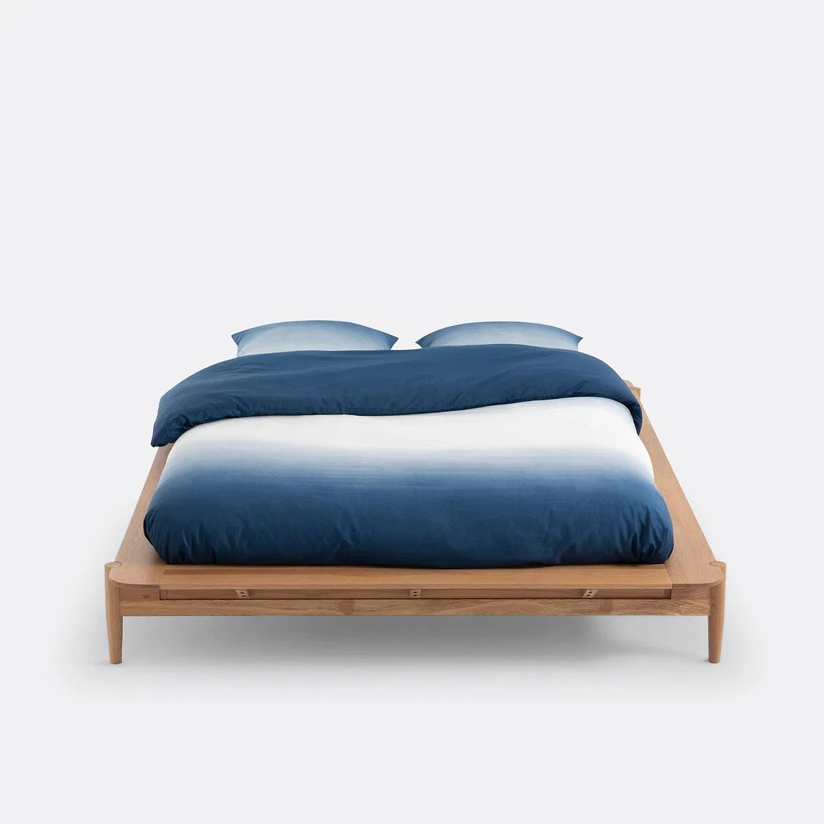 Muebles de dormitorio moderno Cama marco de cama doble tamaño king cama de madera para hotel