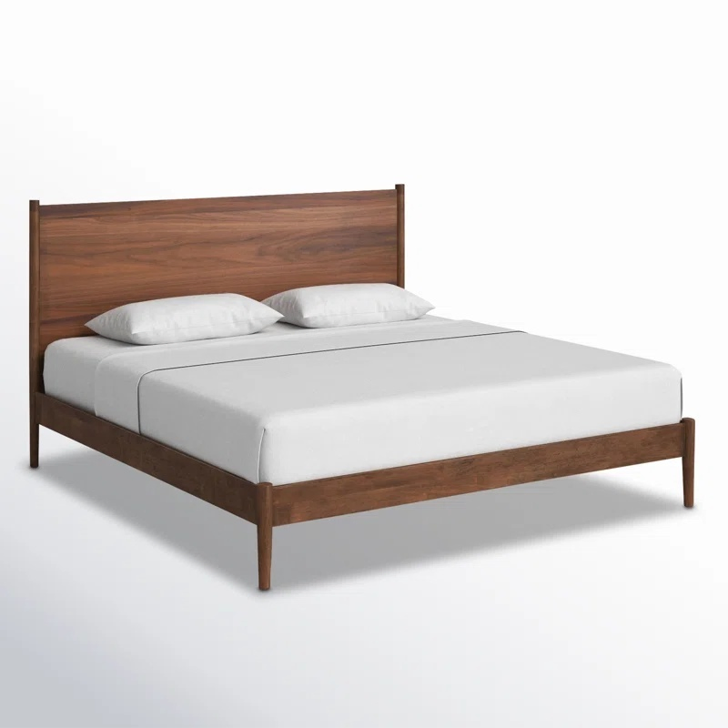 Cama de pared moderna de roble de alta calidad con marco de espiral y listones de pino, cama plana contemporánea para hogar y hotel, tamaño individual, doble, reina y rey