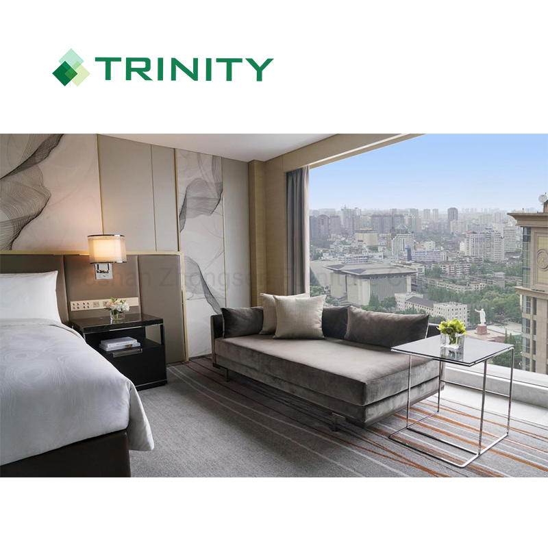 Ideas de Decoración de Habitaciones de Hotel Estrella Moderna Personalizada 5 Diseño de Interiores de Lujo Conjunto de Muebles de Dormitorio de Madera