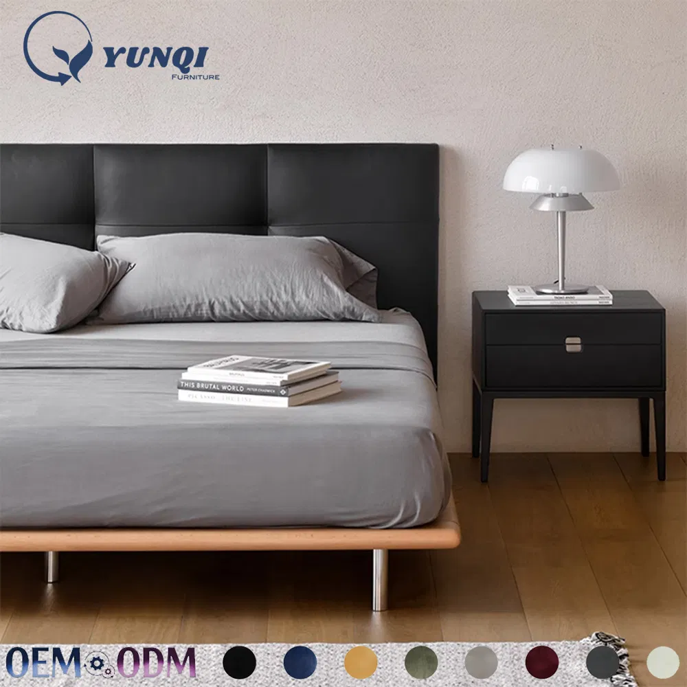 Detalle cama plataforma moderna