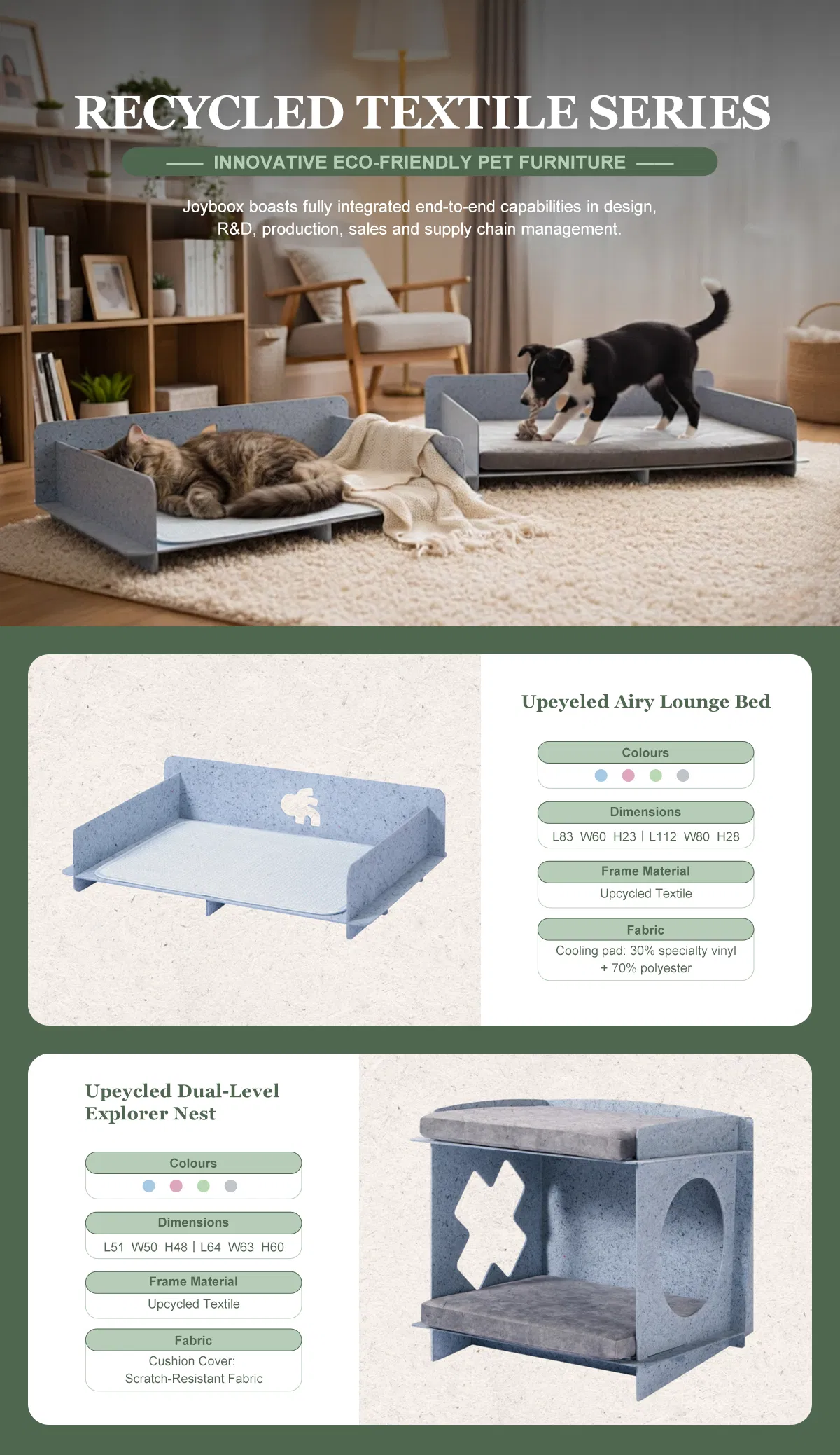 Casa para gatos de doble capa