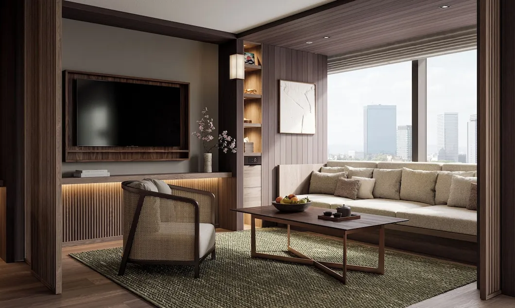 Conjunto completo de muebles de suite