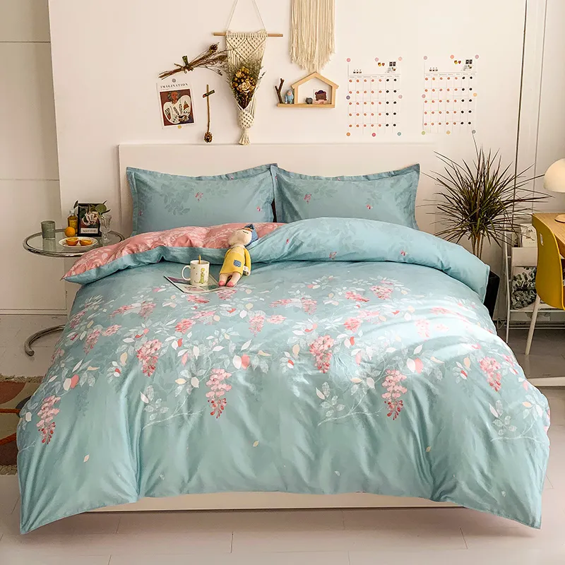 Conjunto de ropa de cama de lujo de algodón lavable y súper suave para niños y adultos 100% para dormitorio
