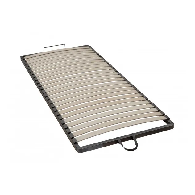 Cama de almacenamiento de cuero gris de diseño doble rey reina