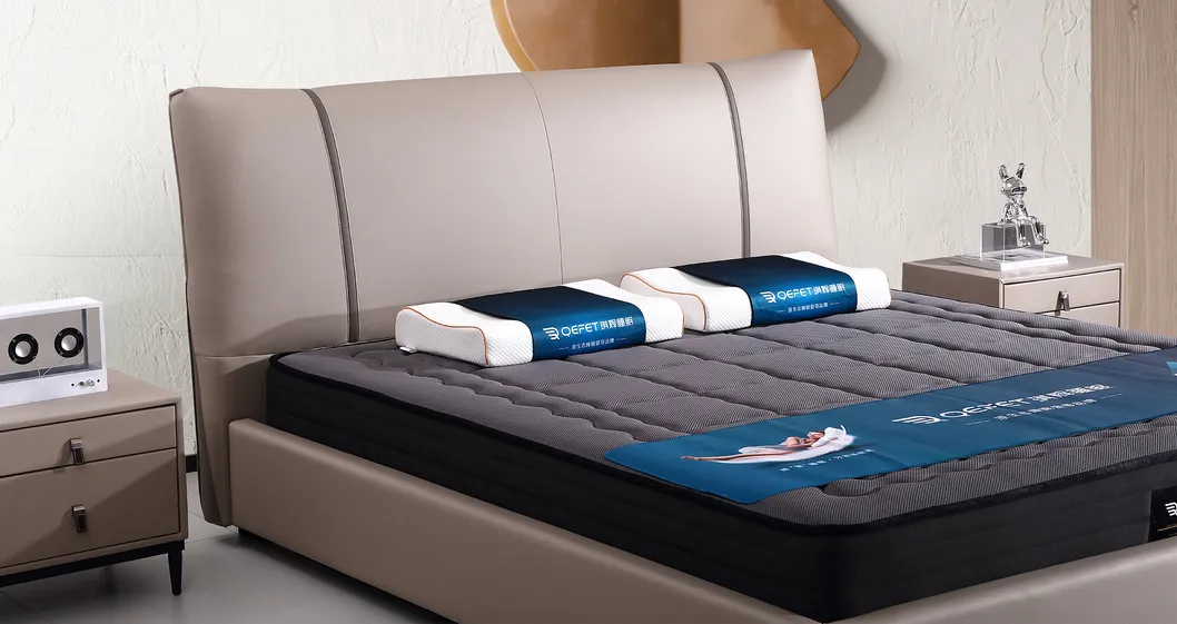 Mueble de lujo moderno para dormitorio cama king size tapizada en cuero o tela