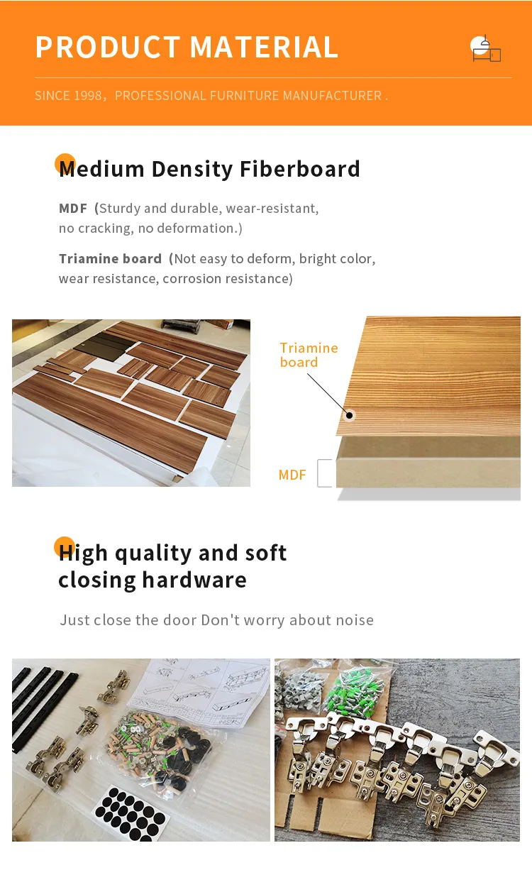Diseño de Muebles Chinos Muebles para el Hogar Conjunto de Dormitorio Rey de Madera con Luces LED