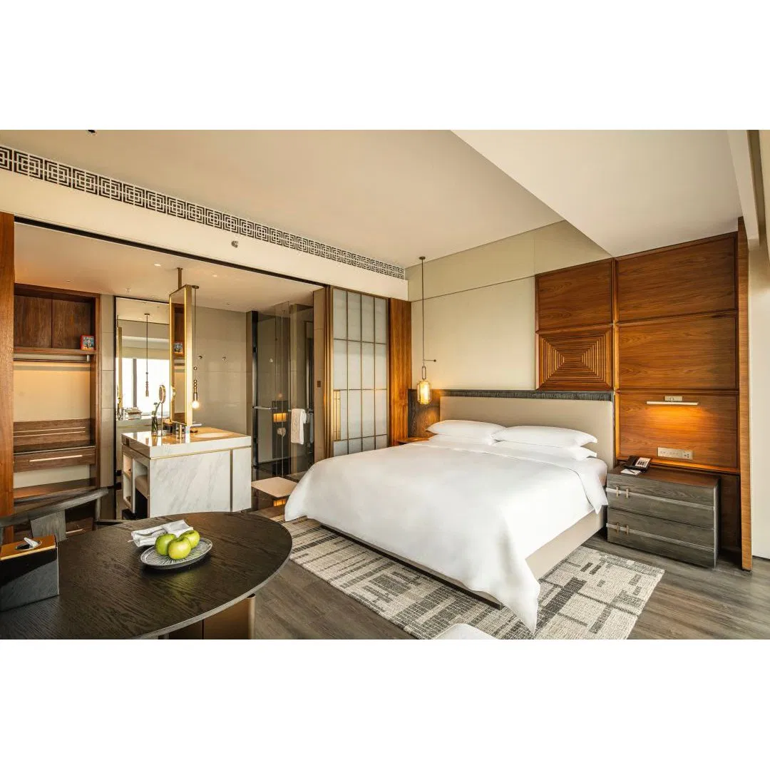 Muebles de dormitorio de hotel de lujo moderno y a medida para alojamientos de alta gama