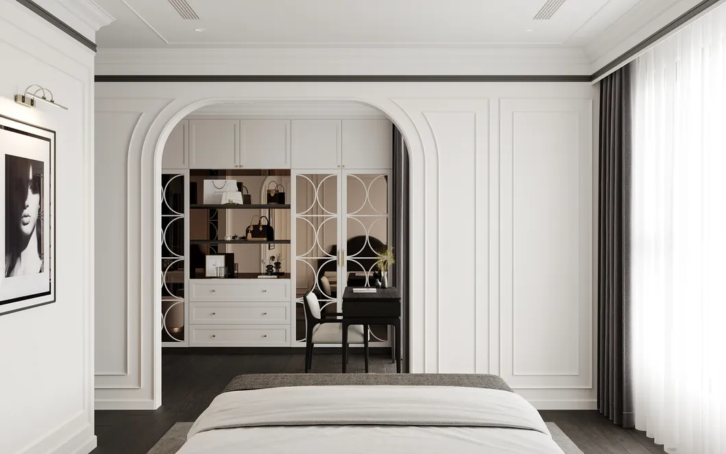 Muebles de dormitorio Cama de roble macizo de alta calidad Cama moderna de lujo