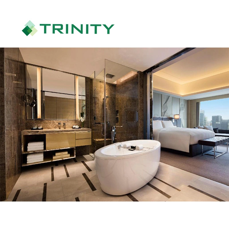 Ideas de Decoración de Habitaciones de Hotel Estrella Moderna Personalizada 5 Diseño de Interiores de Lujo Conjunto de Muebles de Dormitorio de Madera