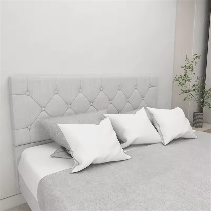 Cama contemporánea de plataforma de cuero sintético con almacenamiento para una vida ordenada