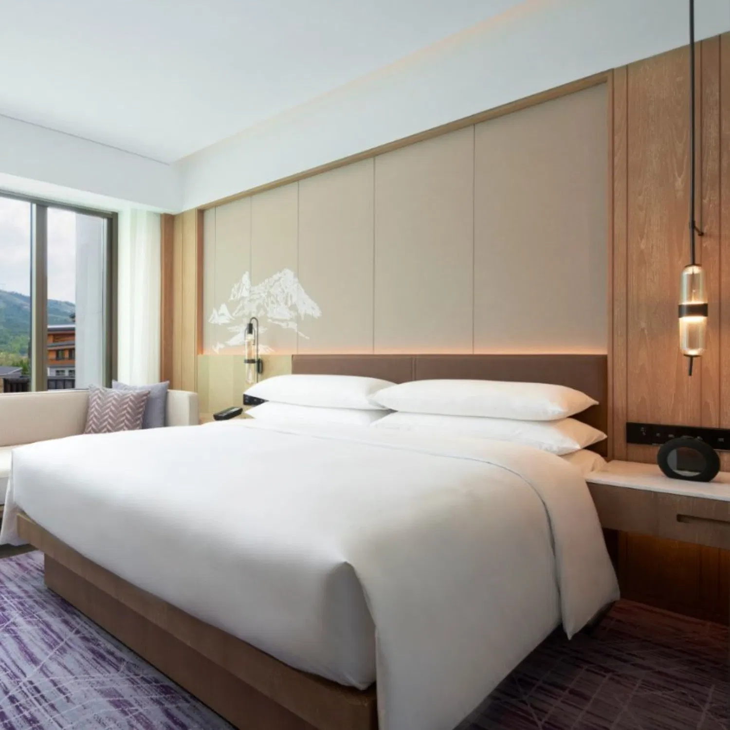 Proveedor de Muebles de Hotel Lujo 5 Estrella Madera Hotel Dormitorio para Proyecto Alta Gama Dormitorio Personalizado Conjunto de Muebles de Hotel Apartamento Frente al Mar