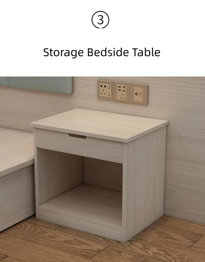 Muebles de dormitorio modernos con tapizado de cuero, cama de tamaño doble, queen y king con marco de madera