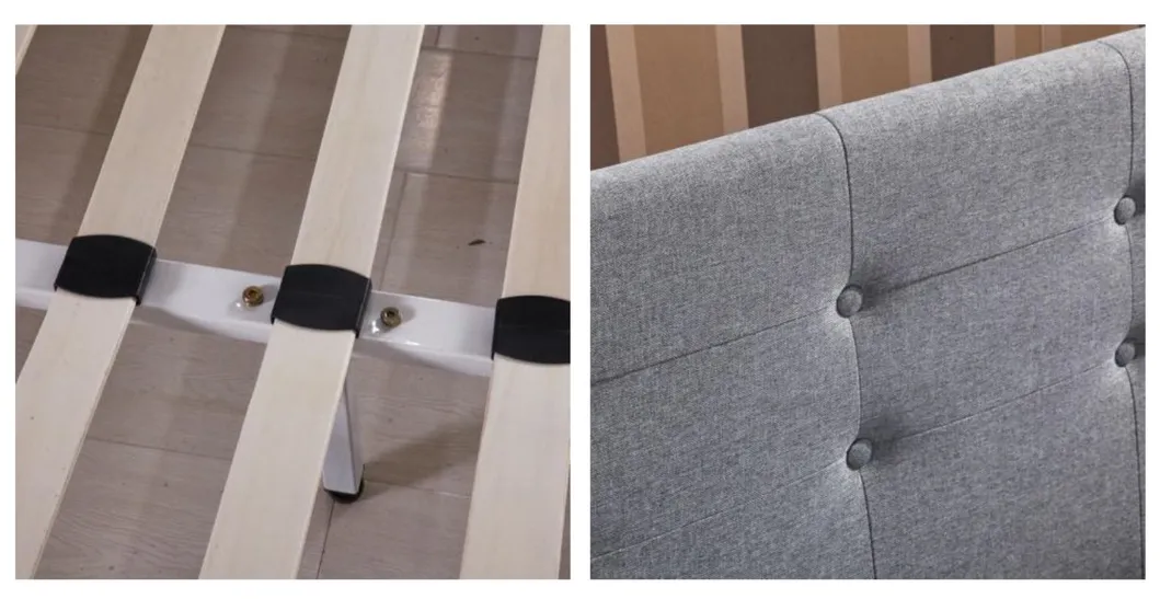 Cama King Size de Cuero Moderno - Dimensiones