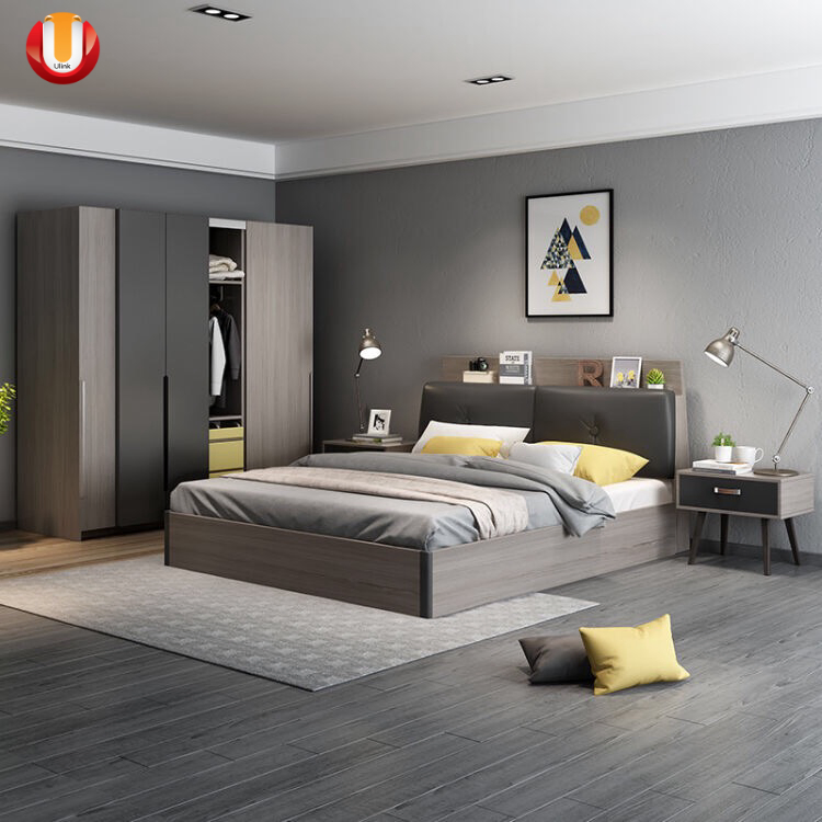 Conjuntos de sofá moderno de oficina al por mayor, escuela, dormitorio, cocina, apartamento, comedor, hotel, sala de estar, cama de madera, muebles para el hogar