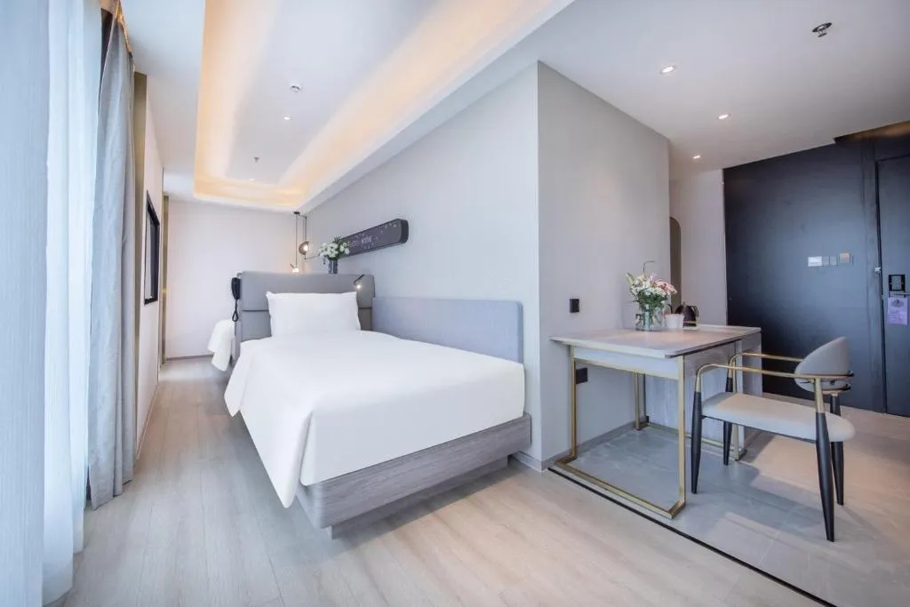 Conjuntos de dormitorio de hotel de lujo italiano moderno de calidad, cama king size