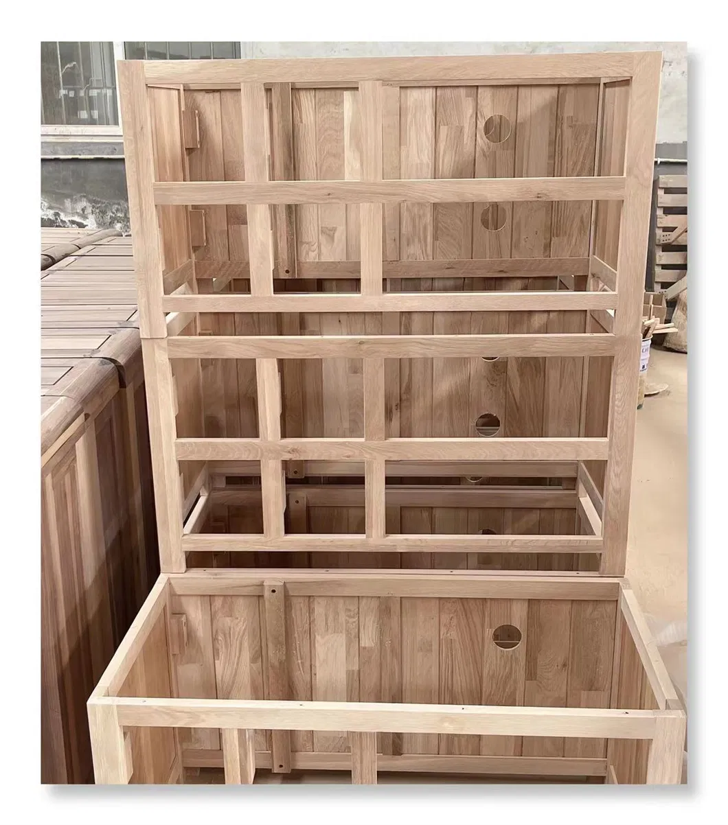 Mueble de dormitorio cama de roble moderno