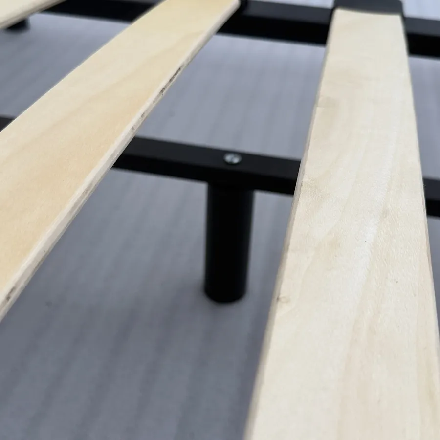 Estructura de lamas de madera
