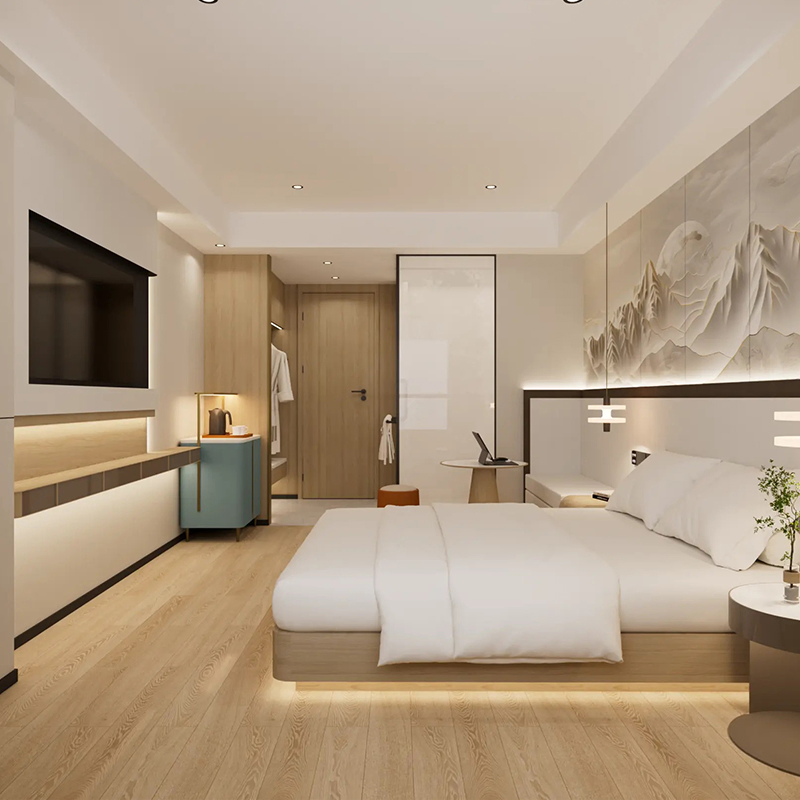 Muebles de lujo para sala de estar de China al por mayor 5 sofá de madera maciza, muebles modernos para dormitorio, cama de madera, conjunto de muebles para hotel