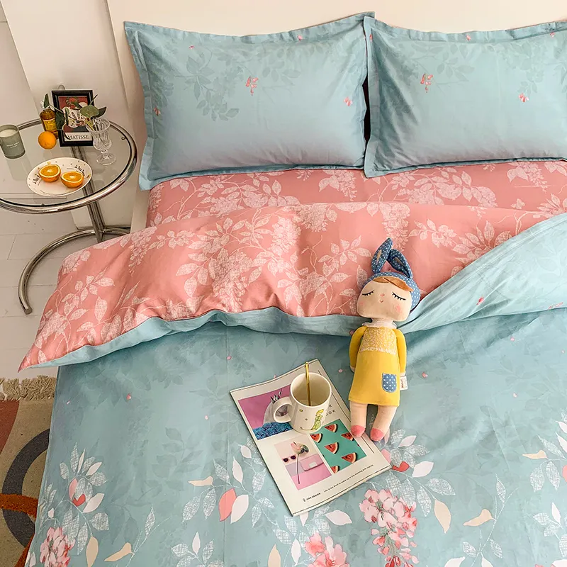 Conjunto de ropa de cama de lujo de algodón lavable y súper suave para niños y adultos 100% para dormitorio
