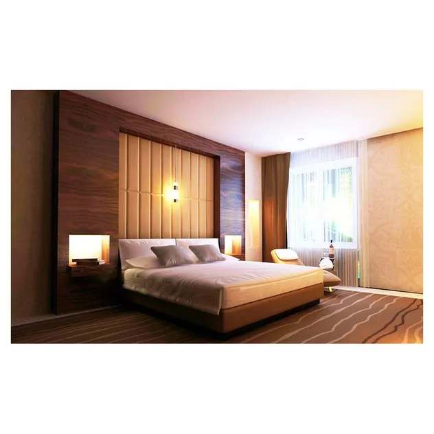 Conjuntos de dormitorio de lujo personalizados con cama king de cuero