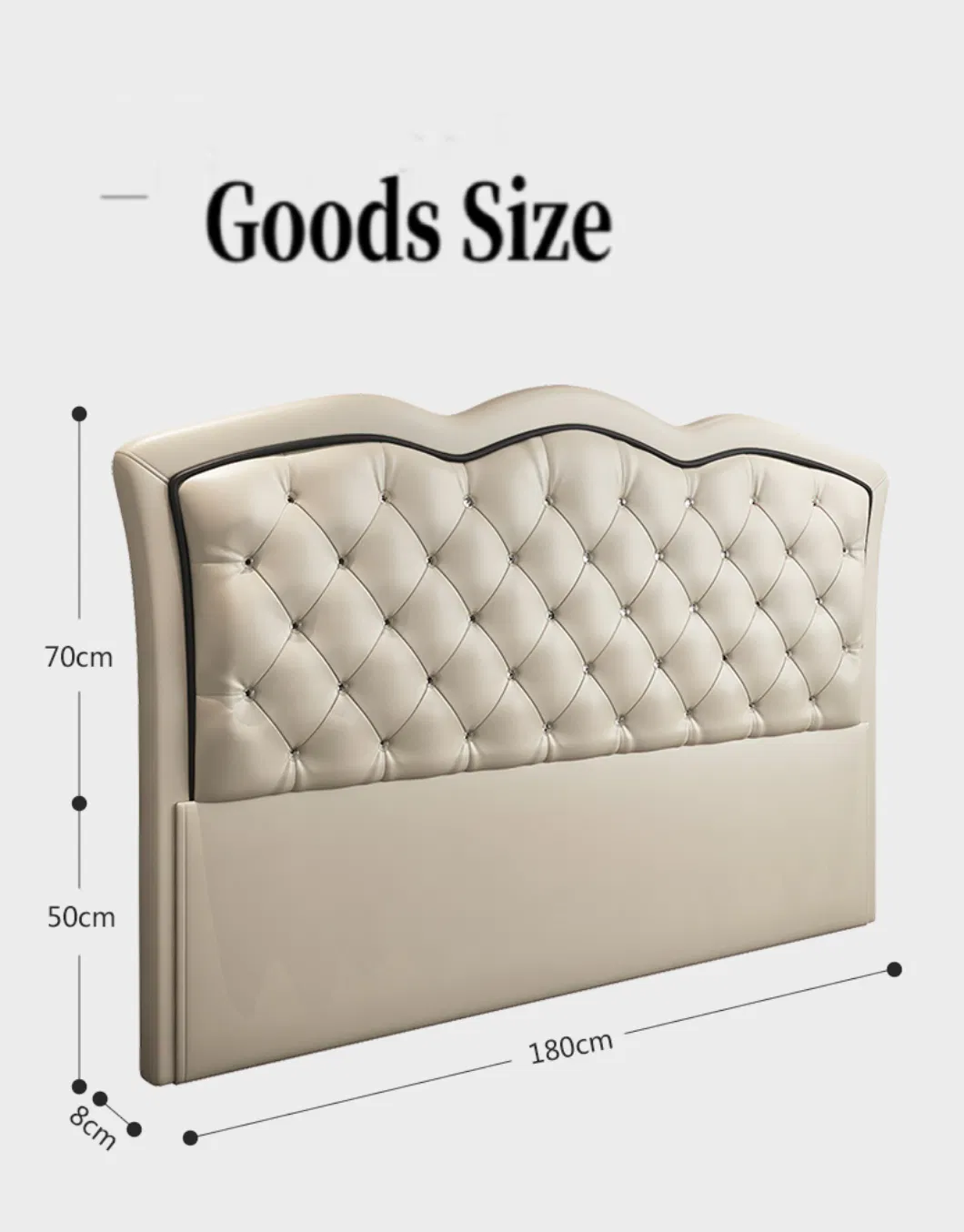Venta Caliente Cama Plegable Cama King Cama de Cuero Muebles Modernos para el Hogar Muebles de Dormitorio Cama