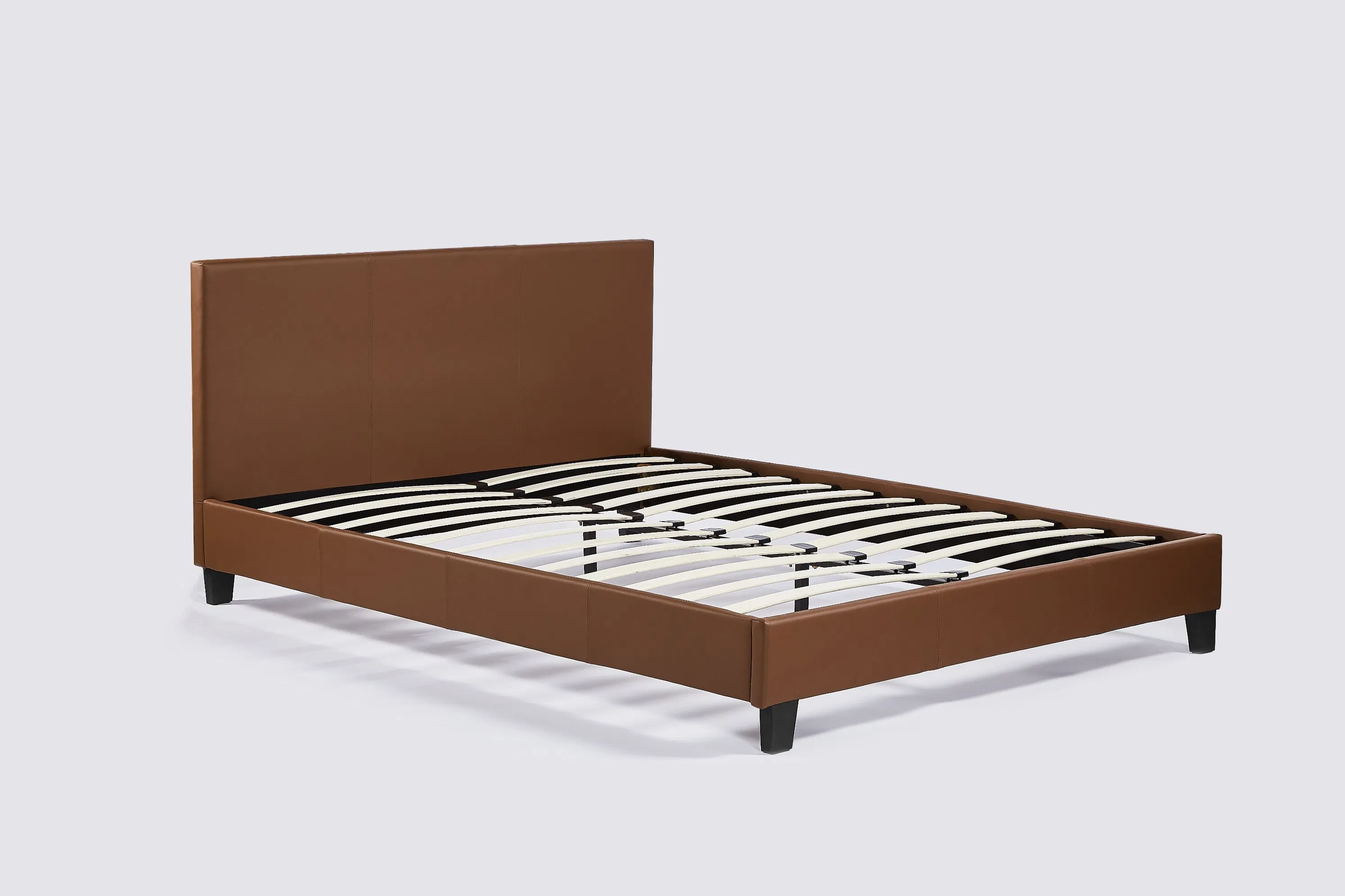 Mueble para el hogar cama plataforma tamaño queen sofá cama de cuero moderno tamaño king hotel