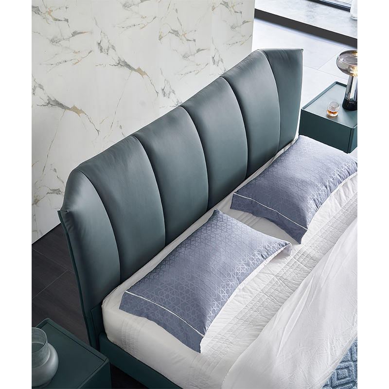 Venta Caliente Estructura de Cama de Madera Sólida Pierna de Cama de Acero Metálico Tamaño Rey Conjunto de Dormitorio de Reina