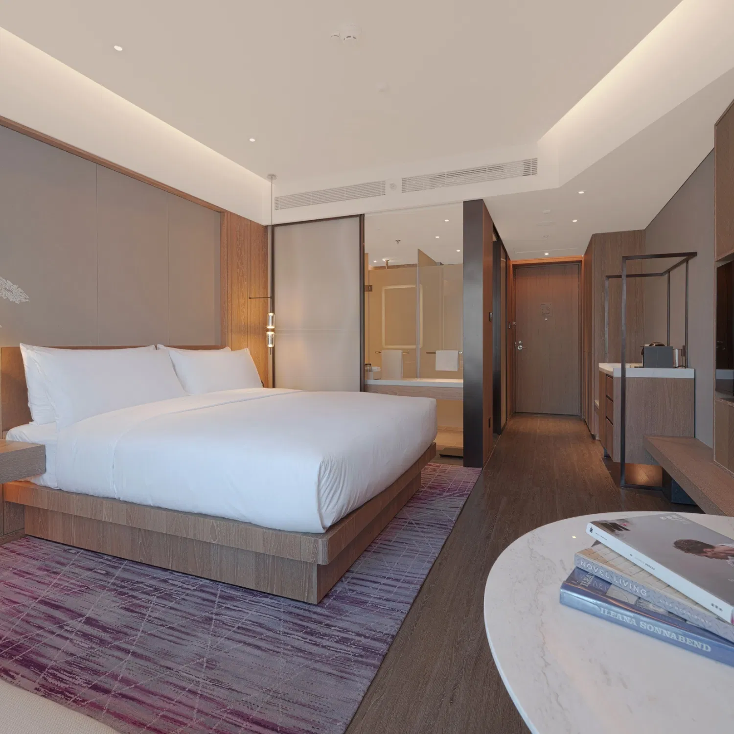 Proveedor de Muebles de Hotel Lujo 5 Estrella Madera Hotel Dormitorio para Proyecto Alta Gama Dormitorio Personalizado Conjunto de Muebles de Hotel Apartamento Frente al Mar