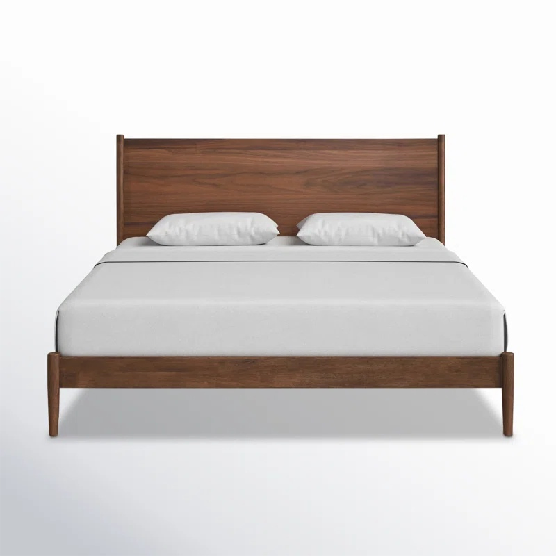 Cama de pared moderna de roble de alta calidad con marco de espiral y listones de pino, cama plana contemporánea para hogar y hotel, tamaño individual, doble, reina y rey