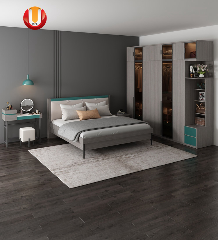 2022 Venta Caliente Conjuntos de Muebles de Dormitorio Moderno Personalizados Villa Italia Suites de Dormitorio de Lujo Master