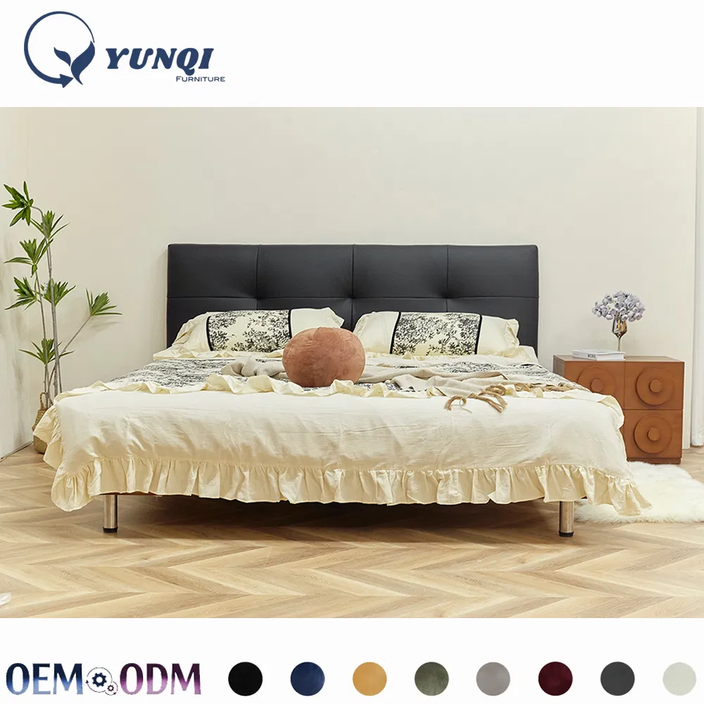 Detalle cama plataforma moderna