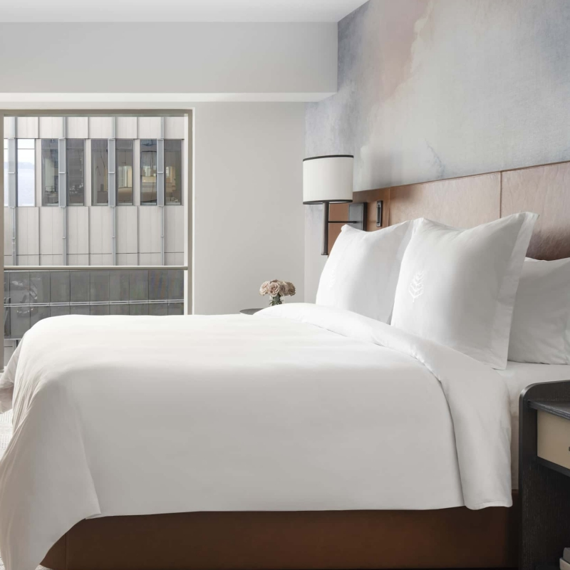 Conjuntos de muebles de dormitorio de hotel elegantes y lujosos, diseñados para cumplir con los más altos estándares en aplicaciones de hospitalidad de lujo