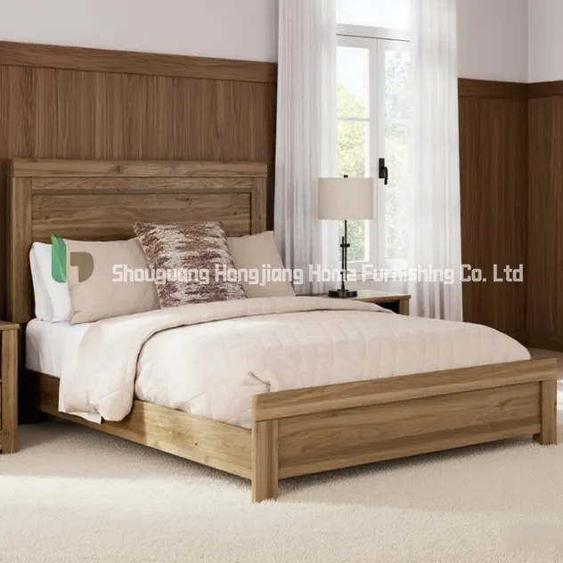 Cama individual de madera simple y moderna personalizable con almacenamiento para dormitorio
