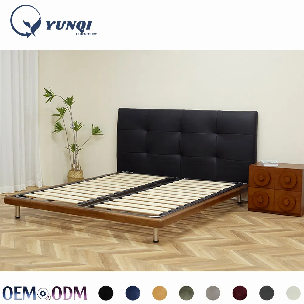 Detalle cama plataforma moderna