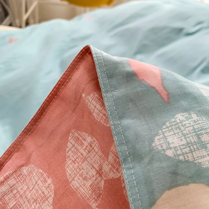 Conjunto de ropa de cama de lujo de algodón lavable y súper suave para niños y adultos 100% para dormitorio