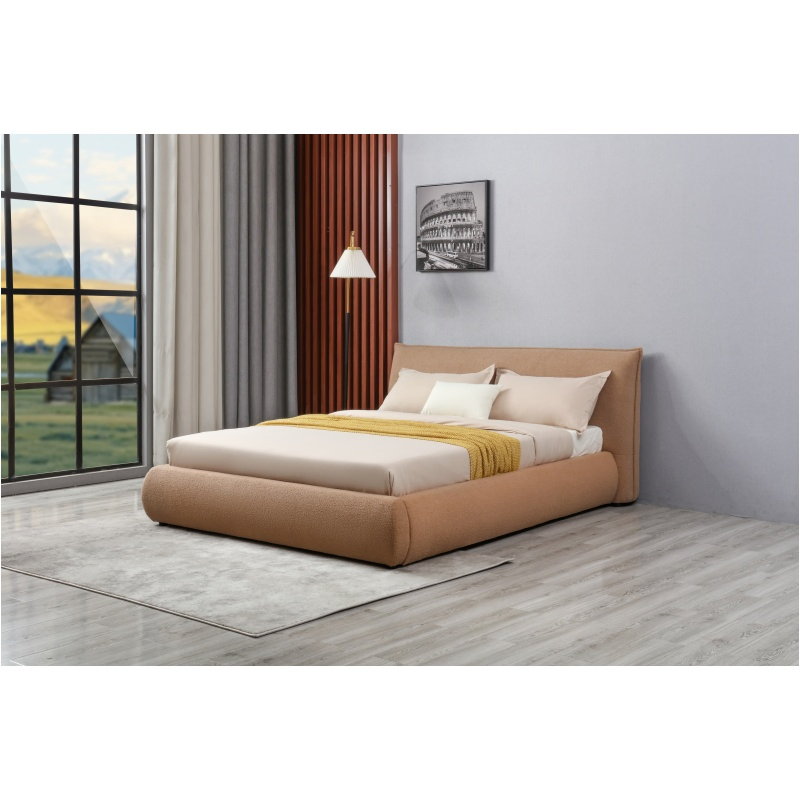 Cama tapizada de tamaño queen Huayang OEM con almacenamiento para dormitorio, estructura de cama para adultos
