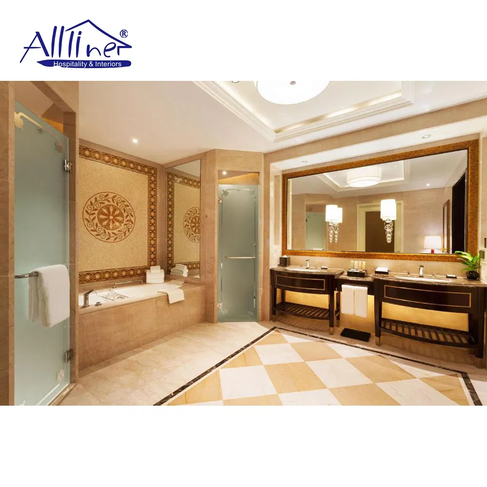 Fábrica de Foshan 5 Proveedor de Muebles de Dormitorio de Madera Modernos y Sencillos para el Hotel Wyndham Suites Presidenciales