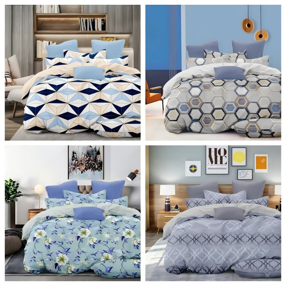 Juego de Ropa de Cama con Cortinas a Juego 6PCS para Dormitorio Rosa Lujo Floral Tamaño Rey Reina Juego de Sábanas y Cortinas