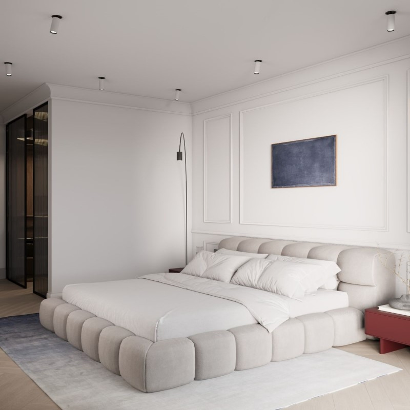 Cama individual de madera maciza estilo escandinavo - diseño minimalista, pintura ecológica, no tóxica, cómoda para dormitorio de estudiantes, apartamento, cama de dormitorio