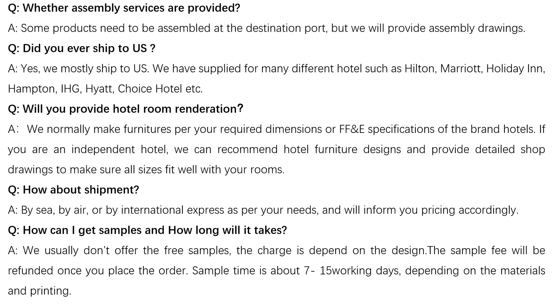 Muebles de hotel al por mayor, juego completo de dormitorio, muebles para el hogar