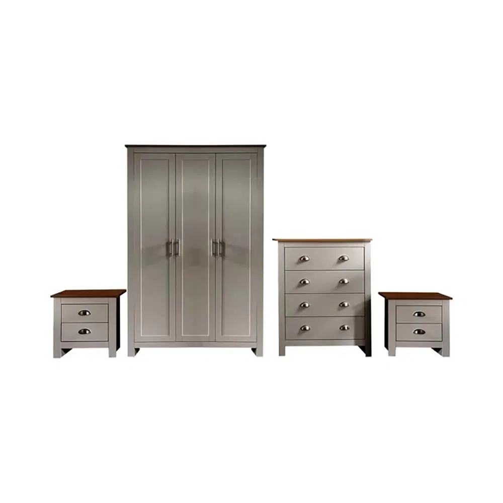 Venta Directa de Fábrica Armario de Madera Moderno para Dormitorio Muebles para el Hogar (HF-WF037)