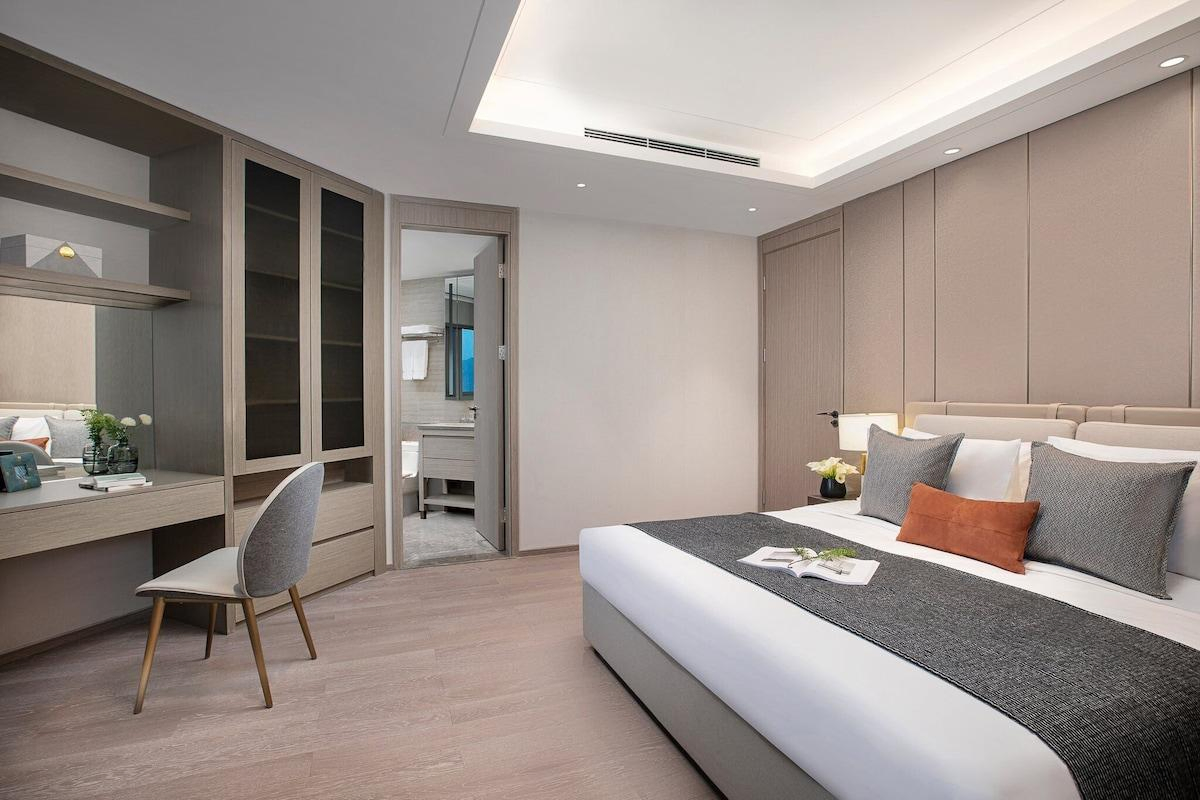 Base de cama de plataforma con almacenamiento de cuero genuino, cama de lujo para dormitorio de enfermería