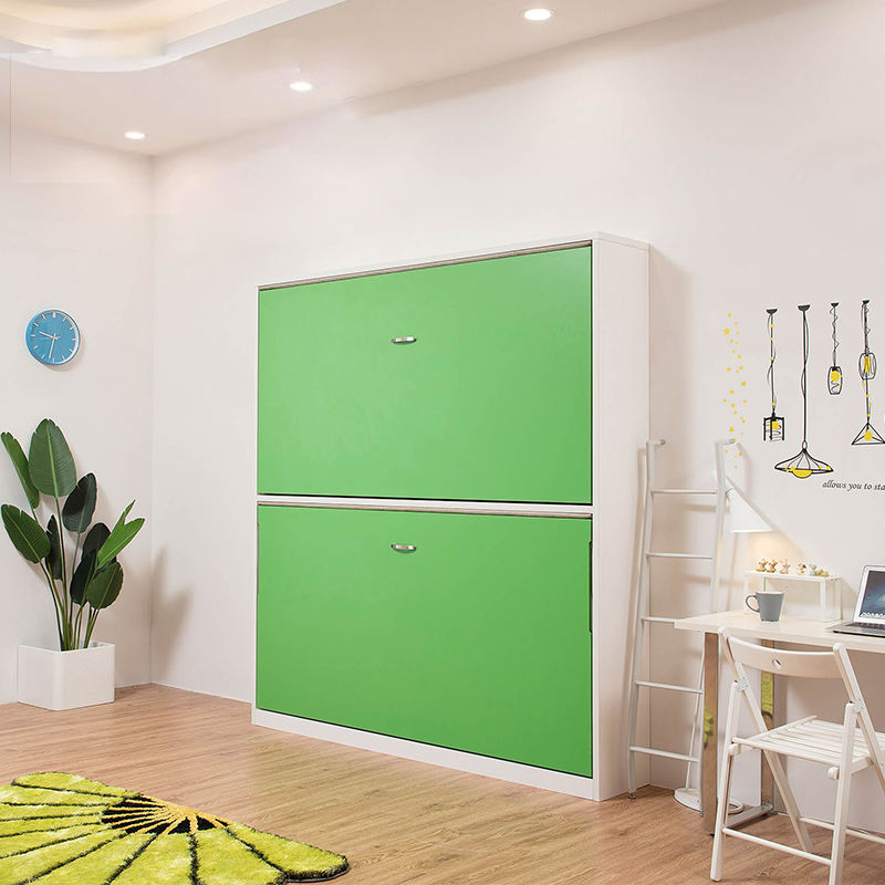 Cama Murphy plegable de tamaño pequeño personalizable para estudiantes, cama de pared con camas invisibles superiores e inferiores, mueble para el hogar